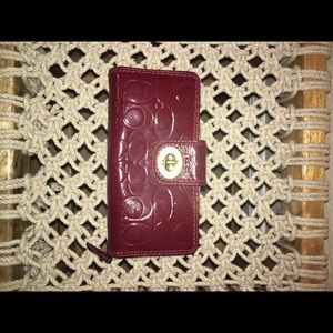 Red Coach Wallet
